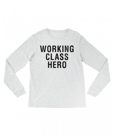 John Lennon Long Sleeve Shirt | Working Class Hero Worn By Shirt $8.74 Shirts