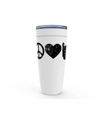 Music Life Viking Tumbler | Peace Love Rock n' Roll Tumbler $6.57 Drinkware