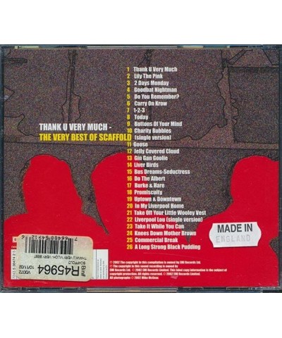 The Scaffold CD - Thank U Very Much: The Very Best Of Scaffold (26 tracks) $7.01 CD