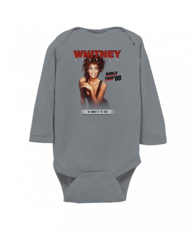 Whitney Houston Long Sleeve Bodysuit | 1988 World Tour Poster Image Bodysuit $4.72 Shirts