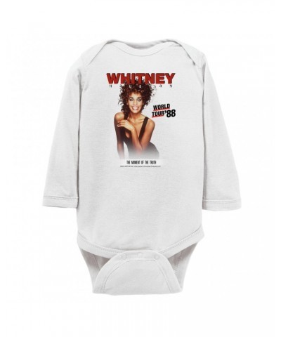 Whitney Houston Long Sleeve Bodysuit | 1988 World Tour Poster Image Bodysuit $4.72 Shirts