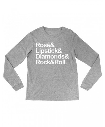 Music Life Long Sleeve Shirt | Rosé & Rock n' Roll Shirt $4.44 Shirts