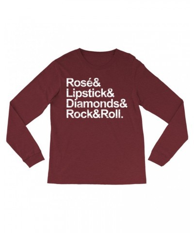 Music Life Long Sleeve Shirt | Rosé & Rock n' Roll Shirt $4.44 Shirts