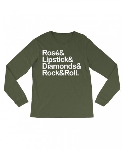 Music Life Long Sleeve Shirt | Rosé & Rock n' Roll Shirt $4.44 Shirts