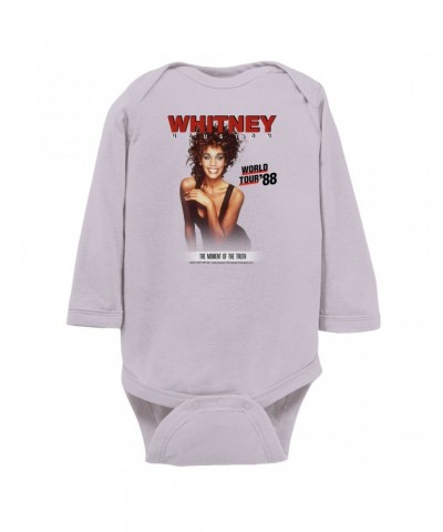 Whitney Houston Long Sleeve Bodysuit | 1988 World Tour Poster Image Bodysuit $4.72 Shirts