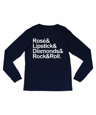 Music Life Long Sleeve Shirt | Rosé & Rock n' Roll Shirt $4.44 Shirts