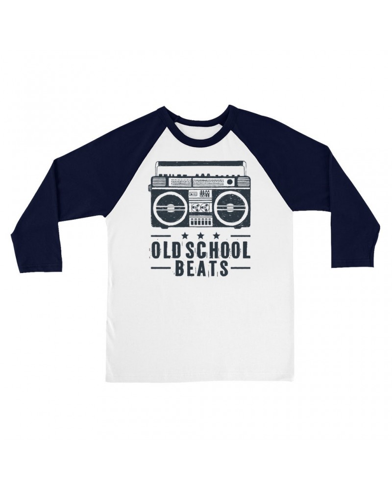 Music Life 3/4 Sleeve Baseball Tee | Old School Beats Shirt $9.01 Shirts