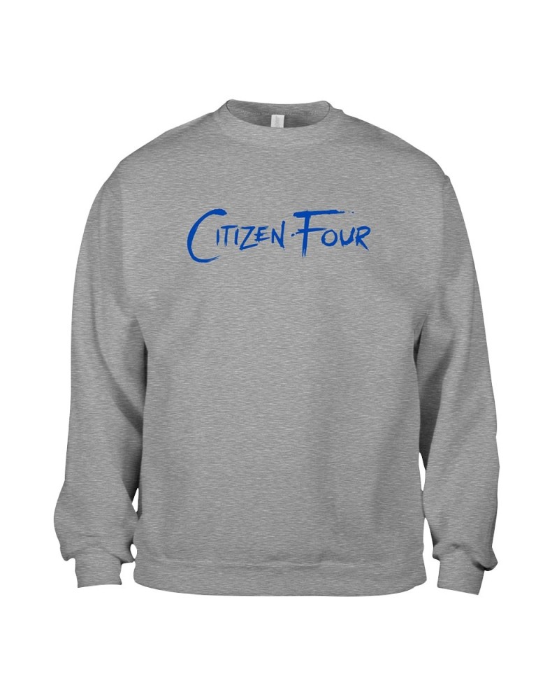 Citizen Four C4 Logo Grey Crewneck Sweatshirt $5.73 Sweatshirts