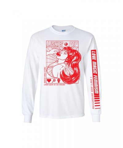 Lights Love Magic White Long Sleeve T-Shirt $5.59 Shirts