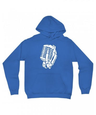 Music Life Hoodie | Skelehands On The Mic Hoodie $8.54 Sweatshirts