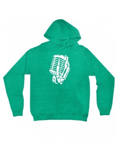 Music Life Hoodie | Skelehands On The Mic Hoodie $8.54 Sweatshirts