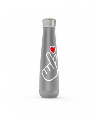 Music Life Water Bottle | Kpop Finger Heart Design Water Bottle $3.56 Drinkware