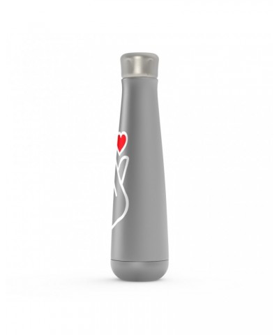 Music Life Water Bottle | Kpop Finger Heart Design Water Bottle $3.56 Drinkware