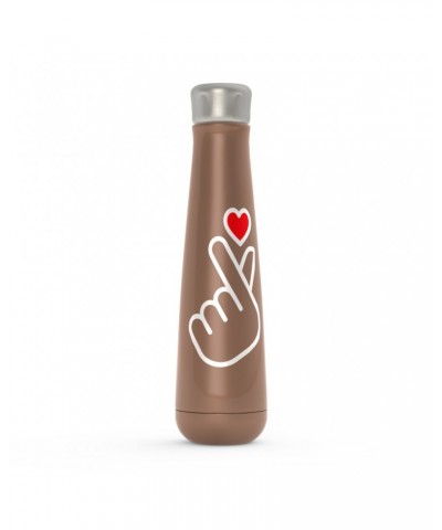 Music Life Water Bottle | Kpop Finger Heart Design Water Bottle $3.56 Drinkware