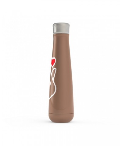 Music Life Water Bottle | Kpop Finger Heart Design Water Bottle $3.56 Drinkware