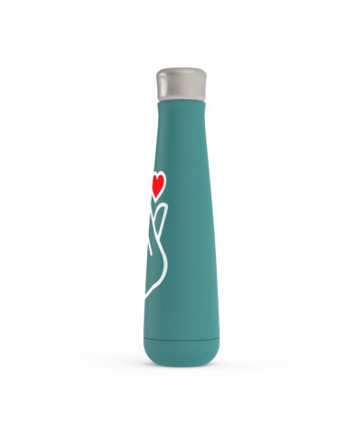 Music Life Water Bottle | Kpop Finger Heart Design Water Bottle $3.56 Drinkware