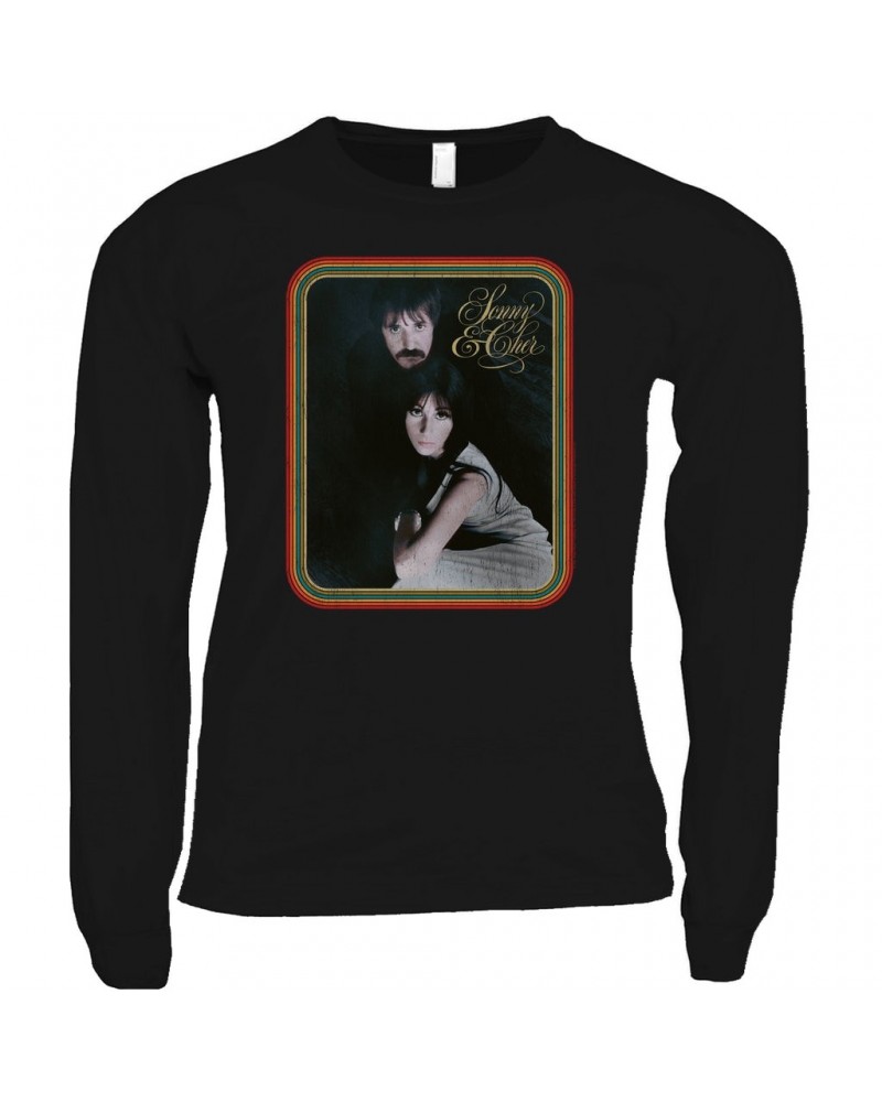 Sonny & Cher Long Sleeve Shirt | The Two Of Us Retro Fame And Logo Shirt $7.91 Shirts