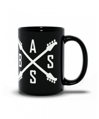 Music Life Mug | Bass Player Emblem Mug $8.39 Drinkware