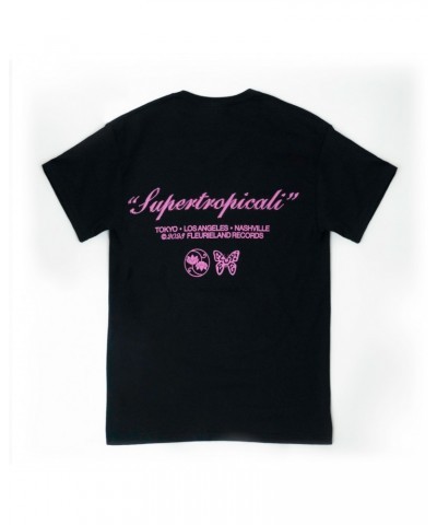 Fleurie SUPERTROPICALI BLACK T-SHIRT $8.18 Shirts