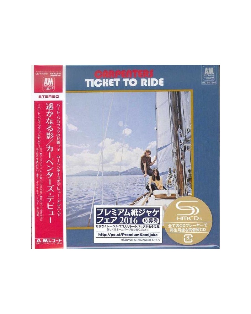 Carpenters TICKET TO RIDE (LTD/SHM/MINI LP SLV/REISSUE) CD $6.82 Vinyl