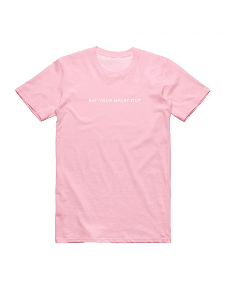 Eat Your Heart Out Embroidery Logo Tee (Pink) $7.60 Shirts