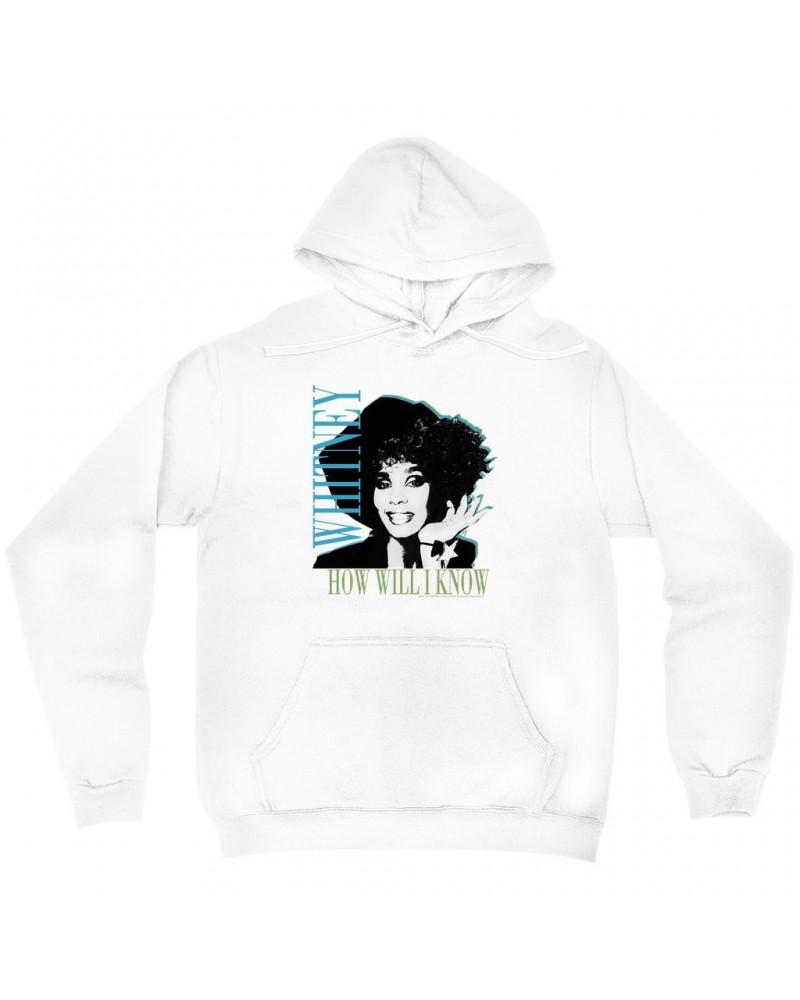 Whitney Houston Hoodie | How Will I Know Negative Design Hoodie $7.19 Sweatshirts