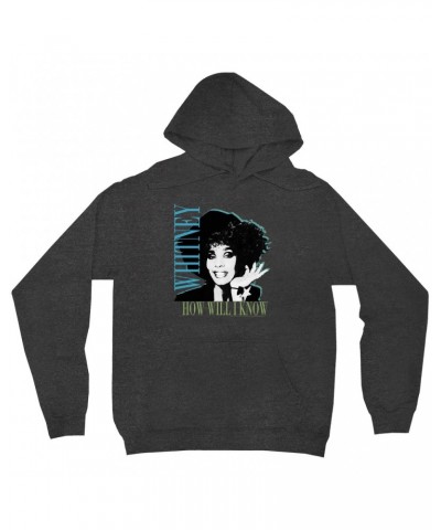 Whitney Houston Hoodie | How Will I Know Negative Design Hoodie $7.19 Sweatshirts