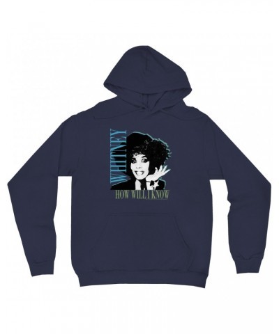 Whitney Houston Hoodie | How Will I Know Negative Design Hoodie $7.19 Sweatshirts