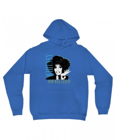 Whitney Houston Hoodie | How Will I Know Negative Design Hoodie $7.19 Sweatshirts