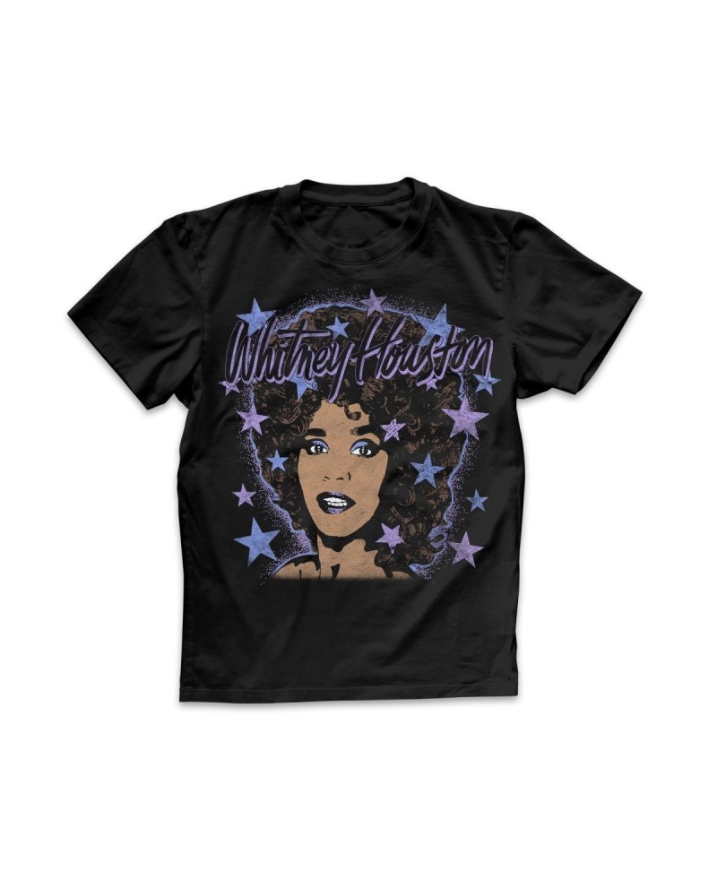 Whitney Houston Stars T-Shirt $3.69 Shirts