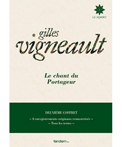 Gilles Vigneault LE CHANT DU PORTAGEUR: DEUXIEME COFFRET CD $13.90 CD