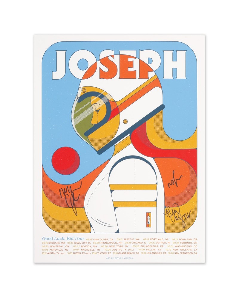 JOSEPH Good Luck Kid Tour Poster - Signed $6.24 Decor