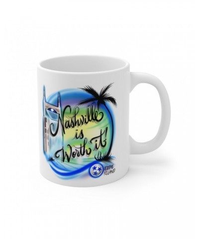 Eddie Island Classic Mug - Nashville Is Worth It! $7.02 Drinkware