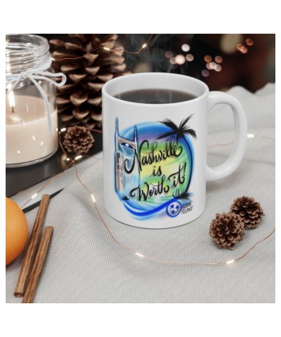 Eddie Island Classic Mug - Nashville Is Worth It! $7.02 Drinkware