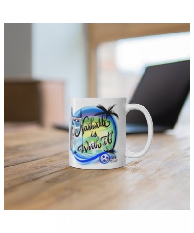 Eddie Island Classic Mug - Nashville Is Worth It! $7.02 Drinkware