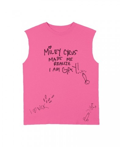 Miley Cyrus MILEY MADE ME GAY Muscle Tee $8.57 Shirts