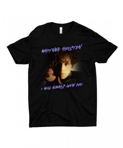 Whitney Houston T-Shirt | I Will Always Love You Script Photo Collage Design Shirt $11.18 Shirts