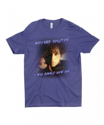 Whitney Houston T-Shirt | I Will Always Love You Script Photo Collage Design Shirt $11.18 Shirts