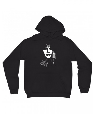 Whitney Houston Hoodie | Whitney Portrait Signature In White Hoodie $6.38 Sweatshirts