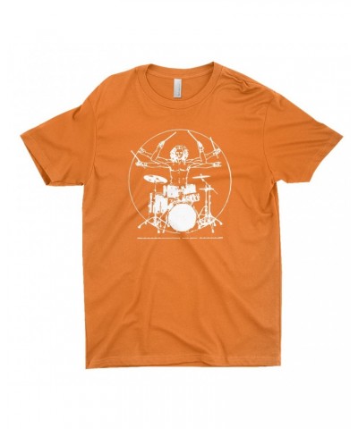 Music Life T-Shirt | Vitruvian Drummer Shirt $10.28 Shirts