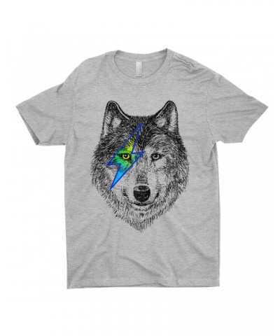 Music Life T-Shirt | Glam Rock Wolf Shirt $8.31 Shirts