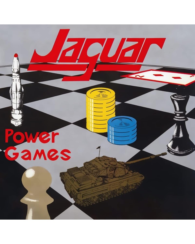 Jaguar Power Games (Red & Silver Marble) Vinyl Record $6.80 Vinyl