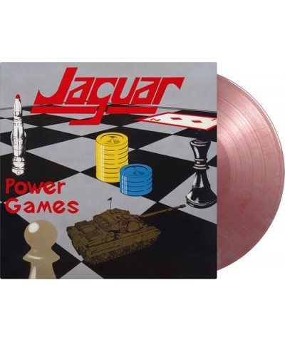 Jaguar Power Games (Red & Silver Marble) Vinyl Record $6.80 Vinyl