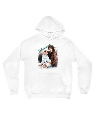 Whitney Houston Hoodie | All The Man That I Need Single Photo Distressed Hoodie $4.02 Sweatshirts