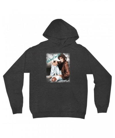 Whitney Houston Hoodie | All The Man That I Need Single Photo Distressed Hoodie $4.02 Sweatshirts