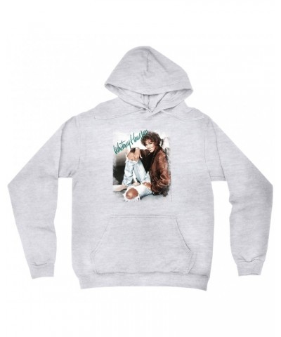 Whitney Houston Hoodie | All The Man That I Need Single Photo Distressed Hoodie $4.02 Sweatshirts