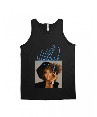 Whitney Houston Unisex Tank Top | Whitney Star Photoshoot With True Blue Signature Shirt $11.99 Shirts