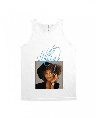 Whitney Houston Unisex Tank Top | Whitney Star Photoshoot With True Blue Signature Shirt $11.99 Shirts