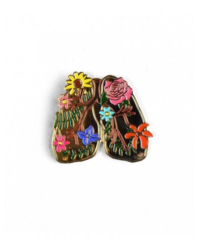 Madilyn Bailey Enamel Flower Lungs Lapel Pin $20.06 Accessories