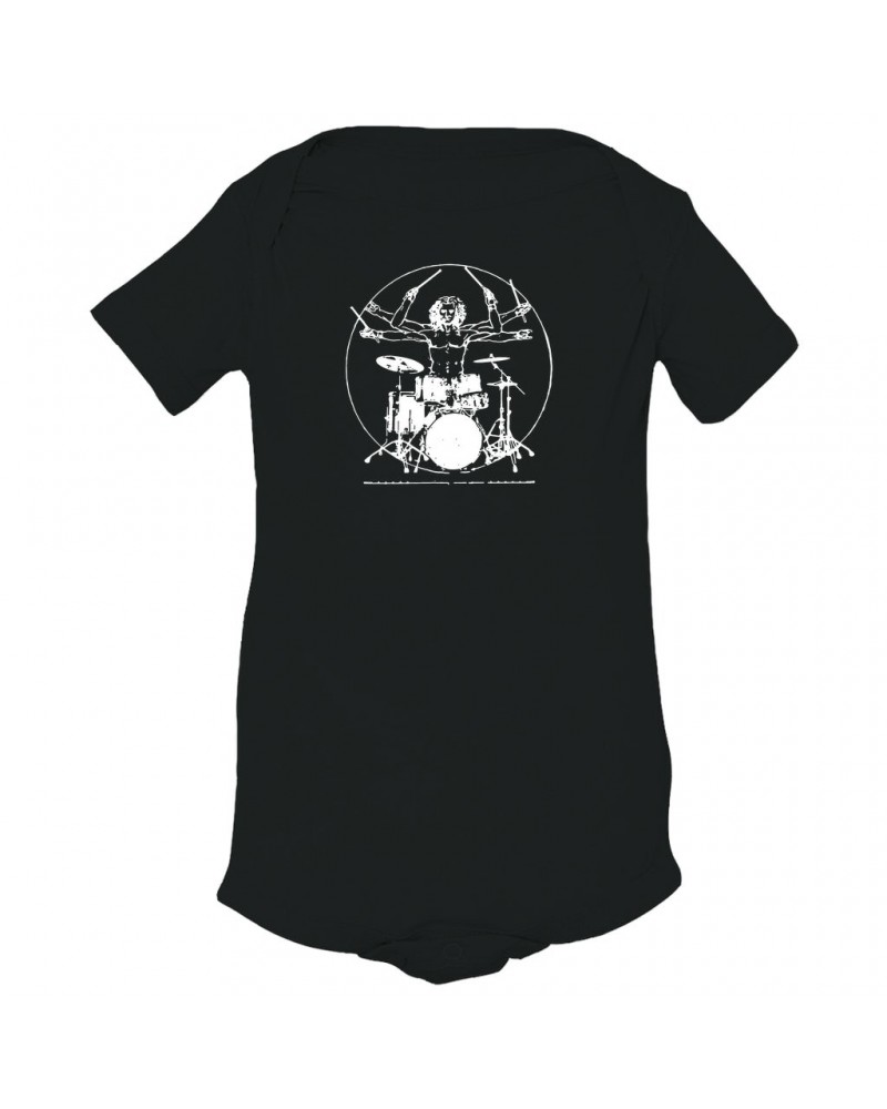 Music Life Baby Onesie | Vitruvian Drummer Onesie $2.77 Kids